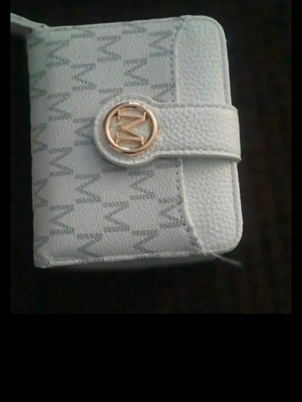 Women's White Printed Fashionable Wallet